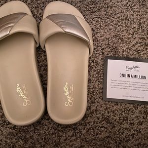 Seychelles sandals white/ivory barely worn